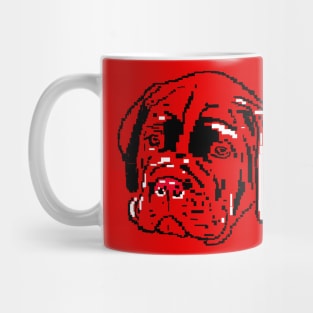 Dog Cane Corso  puppies on red background Mug